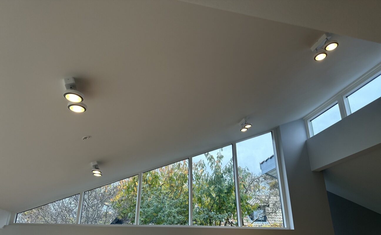 loftlamper monteret og installeret